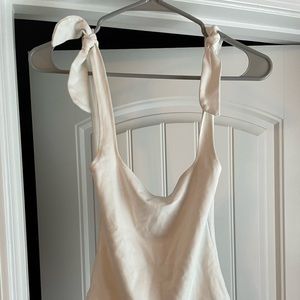 White free people body suit
